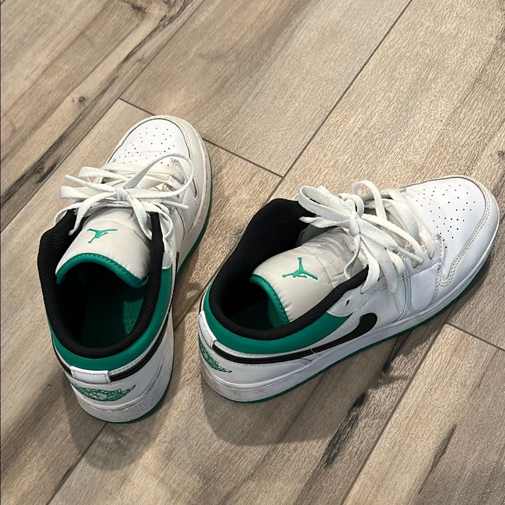 Nike Air Jordan White and Teal Sneakers